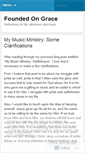 Mobile Screenshot of foundedongrace.wordpress.com