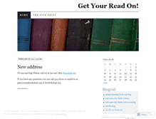 Tablet Screenshot of getyourreadon.wordpress.com