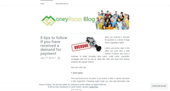 Desktop Screenshot of moneyfocusblog.wordpress.com