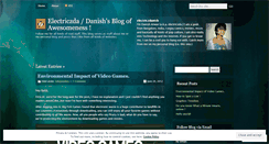 Desktop Screenshot of electriczdanish.wordpress.com