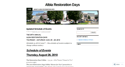 Desktop Screenshot of albiarestorationdays.wordpress.com