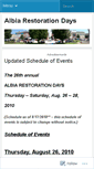 Mobile Screenshot of albiarestorationdays.wordpress.com