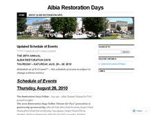 Tablet Screenshot of albiarestorationdays.wordpress.com