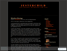 Tablet Screenshot of jesterchild.wordpress.com