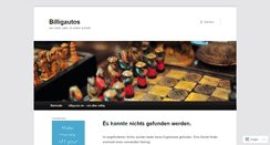 Desktop Screenshot of billigautos.wordpress.com