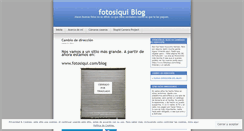 Desktop Screenshot of fotosiqui.wordpress.com
