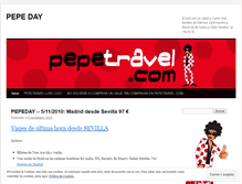 Tablet Screenshot of pepeday.wordpress.com