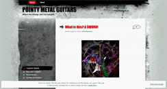 Desktop Screenshot of pointymetalguitars.wordpress.com