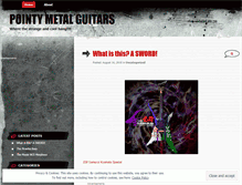 Tablet Screenshot of pointymetalguitars.wordpress.com