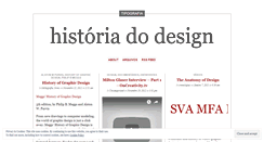 Desktop Screenshot of historiadesign.wordpress.com