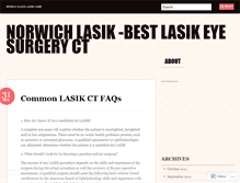 Tablet Screenshot of lasikconnecticut.wordpress.com