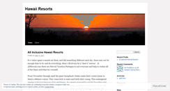 Desktop Screenshot of hawaiiresorts.wordpress.com