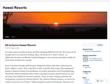 Tablet Screenshot of hawaiiresorts.wordpress.com