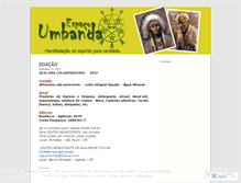 Tablet Screenshot of espacoumbanda.wordpress.com