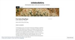 Desktop Screenshot of icklebodiekins.wordpress.com