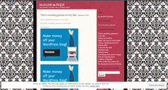 Desktop Screenshot of madamedepique.wordpress.com