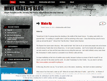 Tablet Screenshot of mikenaber.wordpress.com