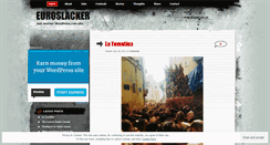 Desktop Screenshot of euroslacker.wordpress.com
