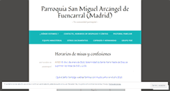 Desktop Screenshot of parroquiasanmiguel.wordpress.com