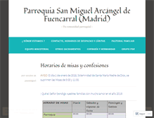 Tablet Screenshot of parroquiasanmiguel.wordpress.com