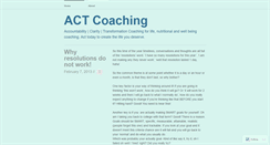 Desktop Screenshot of actcoaching.wordpress.com