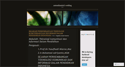 Desktop Screenshot of antonilamini.wordpress.com