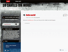 Tablet Screenshot of 39cahills.wordpress.com
