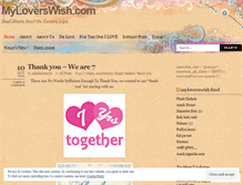 Tablet Screenshot of myloverswish.wordpress.com