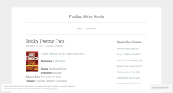 Desktop Screenshot of findingmeinwords.wordpress.com
