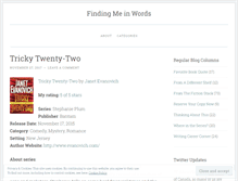 Tablet Screenshot of findingmeinwords.wordpress.com
