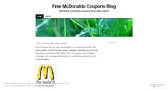 Desktop Screenshot of freemcdonaldscoupons.wordpress.com