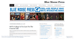 Desktop Screenshot of bluemoosepress.wordpress.com