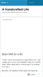 Mobile Screenshot of ahandcraftedlife.wordpress.com