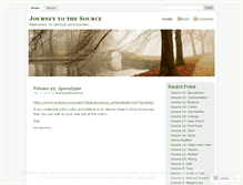 Tablet Screenshot of journeytothesource.wordpress.com