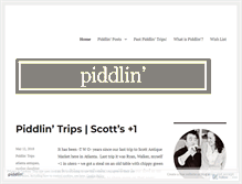 Tablet Screenshot of piddlin.wordpress.com