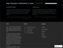 Tablet Screenshot of 1yearmillionaire.wordpress.com
