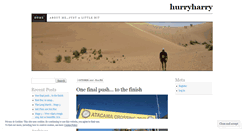 Desktop Screenshot of hurryharry.wordpress.com