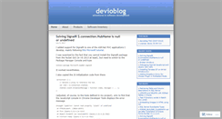 Desktop Screenshot of devio.wordpress.com