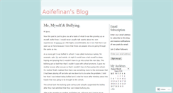 Desktop Screenshot of aoifefinan.wordpress.com