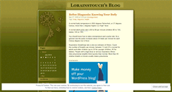 Desktop Screenshot of lorainstouch.wordpress.com
