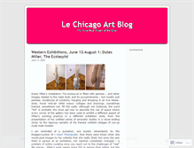 Tablet Screenshot of lechicagoartblog.wordpress.com