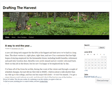 Tablet Screenshot of draftingtheharvest.wordpress.com