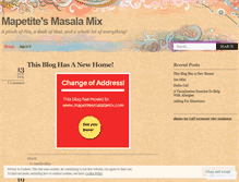 Tablet Screenshot of mapetite.wordpress.com