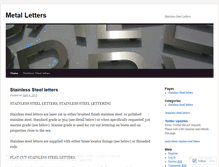 Tablet Screenshot of metalletters.wordpress.com