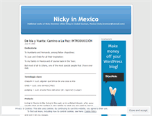 Tablet Screenshot of nickymexico.wordpress.com