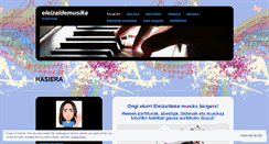 Desktop Screenshot of eleizaldemusika.wordpress.com