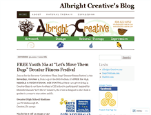 Tablet Screenshot of albrightcreative.wordpress.com