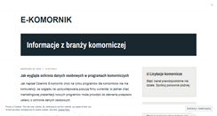 Desktop Screenshot of ekomornik.wordpress.com