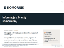 Tablet Screenshot of ekomornik.wordpress.com