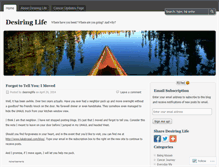 Tablet Screenshot of desiringlife.wordpress.com
